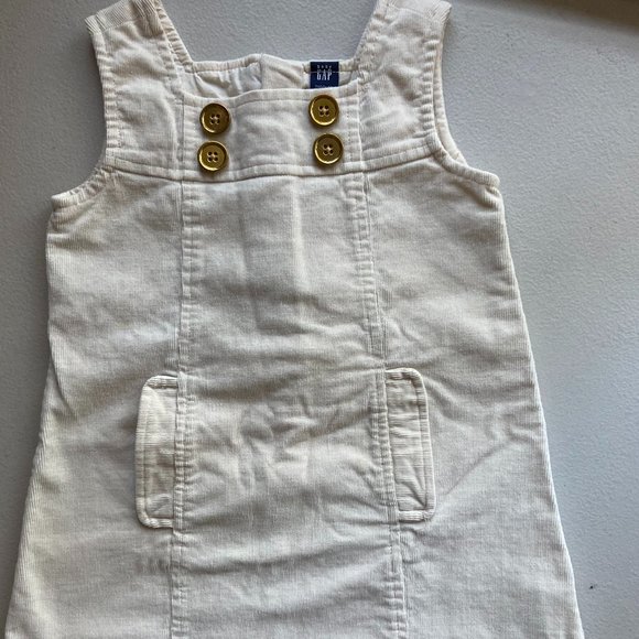 GAP Other - GAP girls corduroy cream dress 3-4 yrs